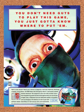1997 Emergency Room PC Original Advertisement / Retro Promo v2