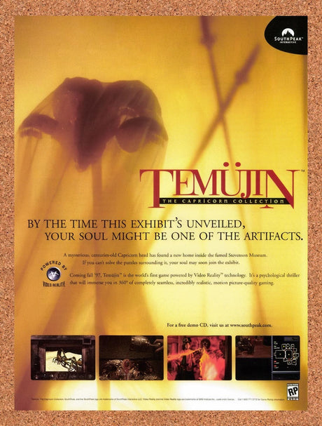 1997 Temujin PC Original Advertisement / Retro Promo v4