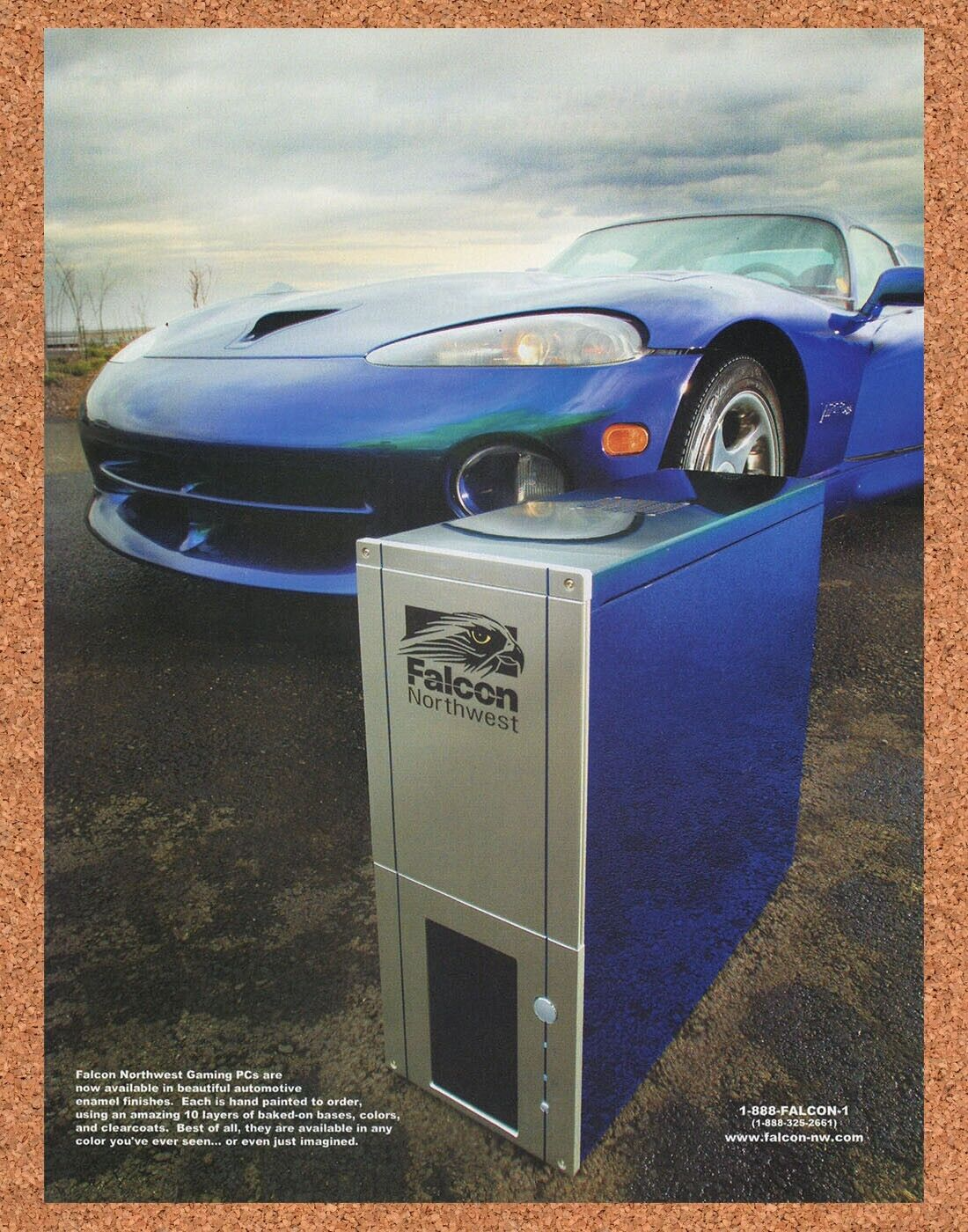 Falcon Northwest Gaming PC Original 2003 Ad Authentic Retro Computer Tech Promo