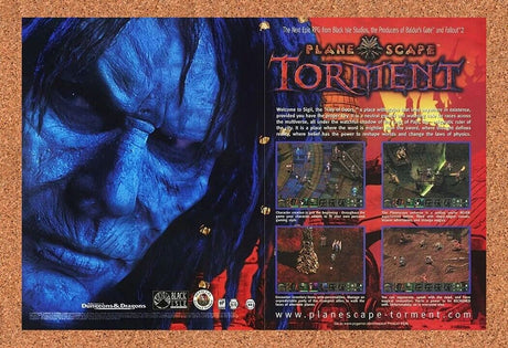 PlaneScape Torment Original 2001 Ad Authentic Dungeons Dragons Video Game Promo