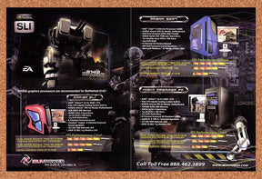 2006 Battlefield 2142 iBuyPower Gamer SLI nVidia Original Ad / Promo v10