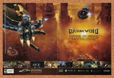 2010 Dark Void Xbox 360 Original Advertisement / Retro Wall Art v1