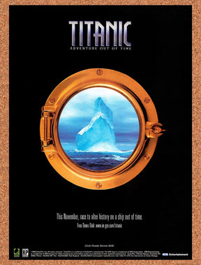 1996 Titanic Adventure Out Of Time PC Original Advertisement / Retro Promo v2