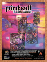 Pinball Illusions PC Original 1995 Vintage Ad - Video Game Promo