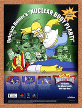 2001 Simpsons Wrestling PS1 Original Advertisement / Retro Promo v1