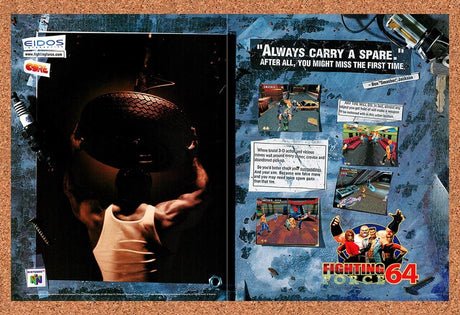 1999 Fighting Force 64 N64 Original Advertisement / Retro Promo v3