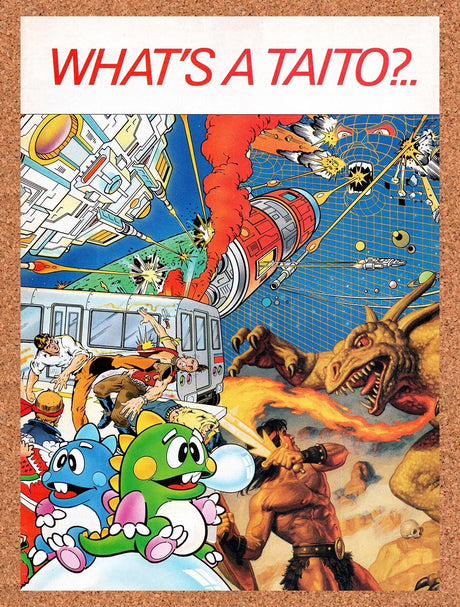 1988 Taito PC Games Original Advertisement / Retro Wall Art v9