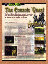 2002 EverQuest Online Adventures PS2 Preview Original Advertisement / Promo vr1