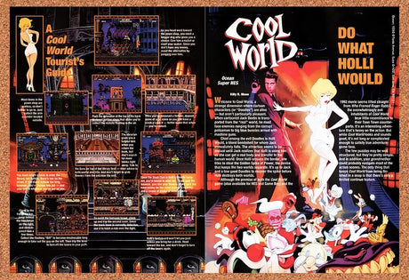 1993 Cool World SNES Original Advertisement / Retro Promo vr1