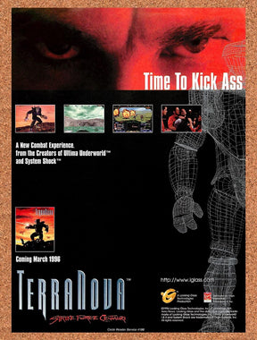 1996 Terra Nova Strike Force Centauri PC Original Ad / Retro Wall Art v3