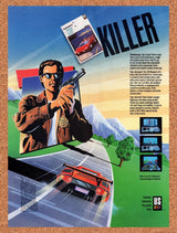 1989 Techno Cop Amiga Original Advertisement / Retro Wall Art v1