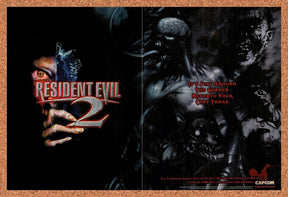 1999 Resident Evil 2 PS1 Original Advertisement / Retro Promo v3