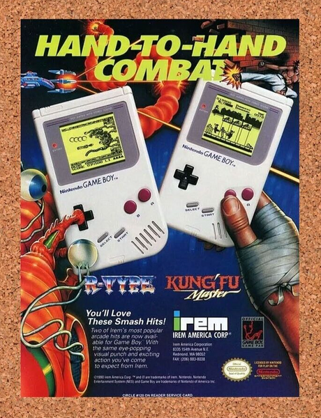 R-Type Nintendo Gameboy Original 1992 Ad Authentic Video Game Promo