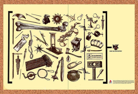 1995 Mortal Kombat 3 PS1 Original Advertisement / Retro Promo v6