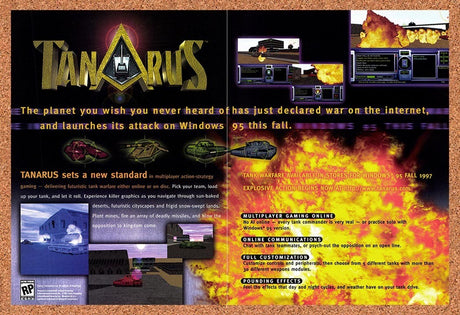 1997 Tanarus PC Original Advertisement / Retro Promo v1