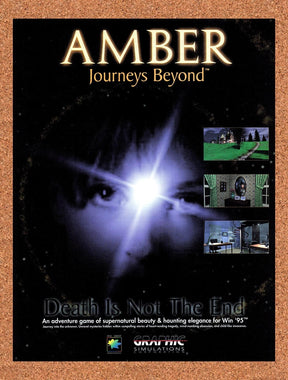 1997 Amber Journeys Beyond PC Original Advertisement / Retro Promo v1