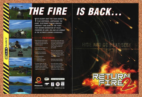 1998 Return Fire 2 PC Original Advertisement / Retro Promo v1