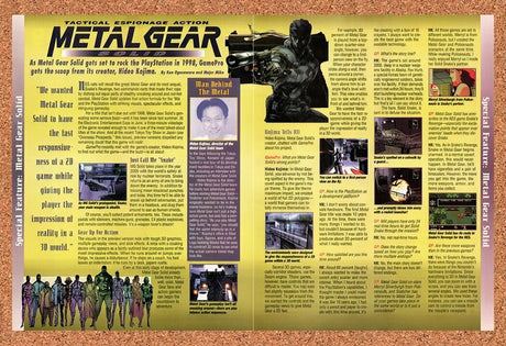 1997 MGS 1 Kojima Interview Original Advertisement / Retro Wall Art v7