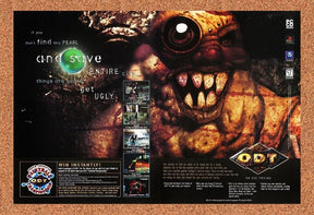 ODT Or Die Trying PC Original 2000 Ad Authentic Retro RPG Video Game Promo