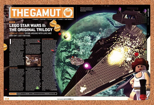 Lego star Wars II Trilogy PC Original 2005 Ad Authentic Video Game Promo