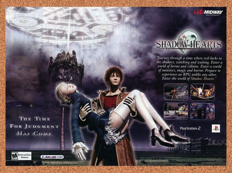 Shadow Hearts PS2 Original 2004 Vintage Ad - Horizontal Video Game Promo