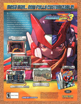 Original 2004 Mega Man Zero 3 GBA Vintage Ad - Video Game Promo Wall Art 1