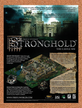 2001 Stronghold PC Original Advertisement / Retro Promo v3