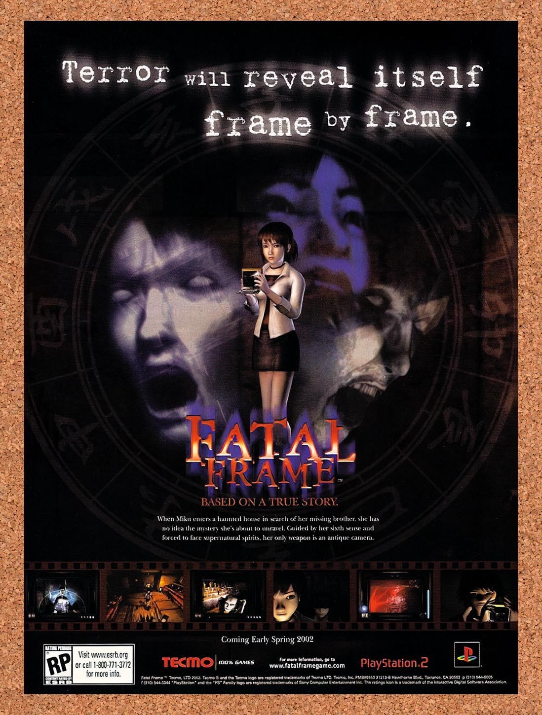 2002 Fatal Frame PS2 Original Advertisement / Retro Promo v1