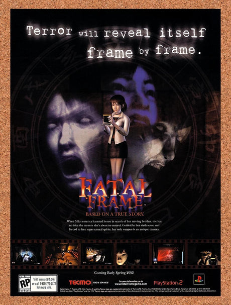 2002 Fatal Frame PS2 Original Advertisement / Retro Promo v1