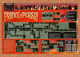 1994 Prince Of Persia Level 1 Map Original Advertisement / Retro Wall Art v6