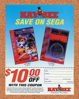 Sonic Genesis Kaybee Sega Rebate Original 1995 Ad Authentic Game Promo