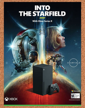 Starfield Xbox Series X Original 2023 Vintage Ad - Video Game Art Promo