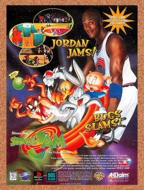 1996 Space Jam PC Original Advertisement / Retro Promo v2