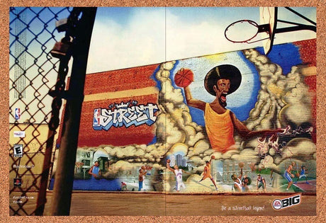 2001 NBA Street Vol 1 PS2 Original Advertisement / Retro Wall Art v2