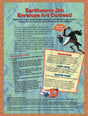 1995 Earthworm Jim Envelope Art Contest Original Ad / Retro Wall Art v16