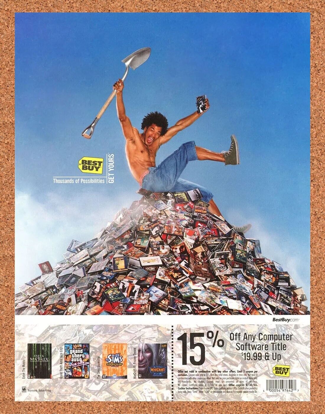 Best Buy Video Games Original 2005 Ad Authentic 15% Off Rebate Retro Promo