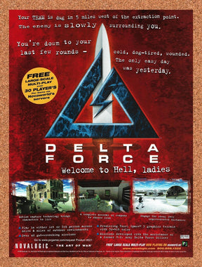 1998 Delta Force PC Original Advertisement / Retro Promo v1