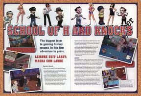 Leisure Suit Larry Magna Cum PC Original 2005 Ad Authentic Video Game Promo