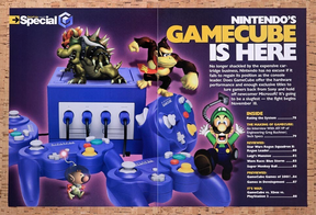 2001 Nintendo GameCube Console Launch Original Advertisement / Retro Wall Art v7