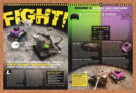 Xbox Vs GameCube Original 2003 Print Ad Authentic Video Game Review Promo