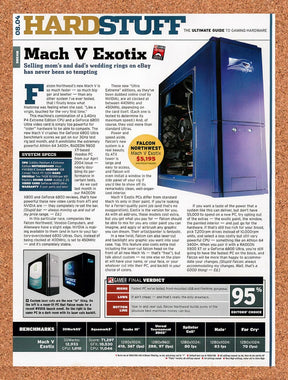2004 Falcon Northwest Mach V Exotix Original Advertisement / Retro Promo vr3