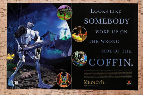 1998 Medieval PS1 Original Advertisement / Retro Wall Art v3