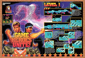 1993 Battletoads And Double Dragon NES Original Ad / Retro Wall Art v2