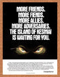 The Island Of Kesmai CompuServe Original 1990 Vintage Ad - Online Gaming Promo