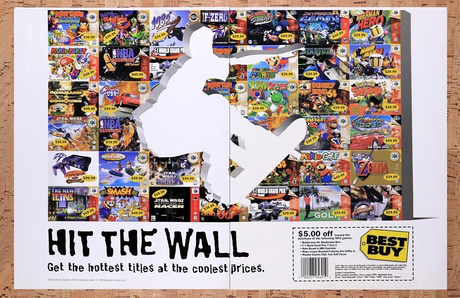 1999 Best Buy N64 Games Rebate Original Advertisement / Retro Wall Art v5