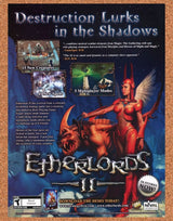 Etherlords II PC Original 2005 Ad Authentic Online RPG Video Game Promo v2