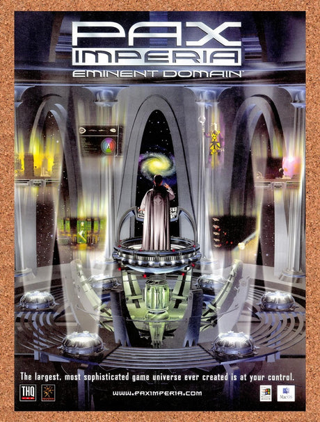 1997 Pax Imperia Eminent Domain PC Original Advertisement / Retro Promo v2