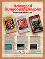 1989 Advanced Dungeons & Dragons  IBM Games Original Ad / Retro Wall Art v5