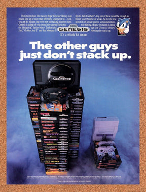 1992 Sega Genesis Console Original Advertisement / Retro Wall Art v15