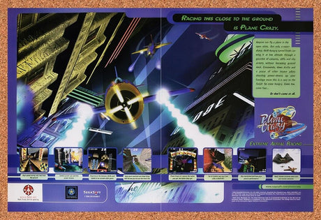 1998 Plane Crazy PC Original Advertisement / Retro Wall Art v1